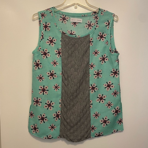 Mint set with asymmetrical mini skirt and jacket size small 4 6 - Picture 2 of 7